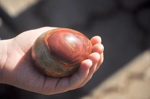 Easter egg made of Jasper Stock Photos