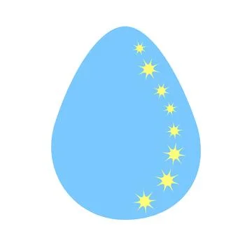 Easter Egg of magic symbols, celestial Astrological, magical and esoteric sym Illustrazione stock