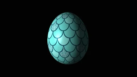 Easter egg with mermaid scales animation Stock Footage 150127044