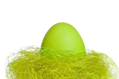 Easter egg in nest Stock-Fotos