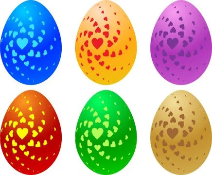 Easter egg ornamental Stock Illustration