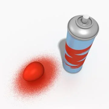 Easter egg in a paint Stock Illustration