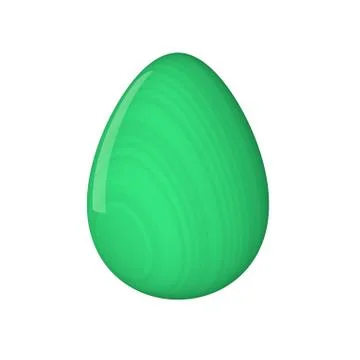 Easter egg. Painted. 3D object. Render. Easter Holiday. Stock Illustration