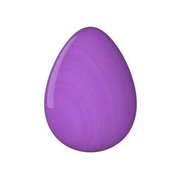 Easter egg. Painted. 3D object. Render. Easter Holiday. Stock Illustration