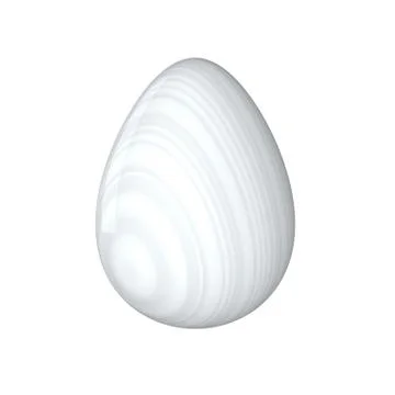 Easter egg. Painted. 3D object. Render. Easter Holiday. Stock Illustration