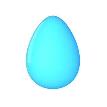 Easter egg. Painted. 3D object. Render. Easter Holiday. Stock Illustration