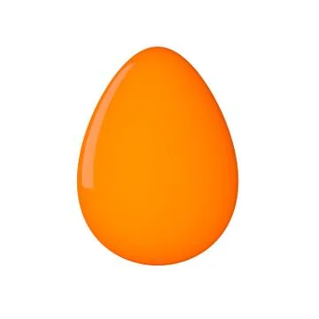 Easter egg. Painted. 3D object. Render. Easter Holiday. Stock Illustration