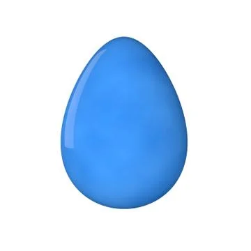 Easter egg. Painted. 3D object. Render. Easter Holiday. Stock Illustration