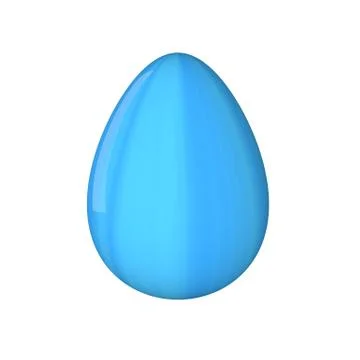 Easter egg. Painted. 3D object. Render. Easter Holiday. Stock Illustration