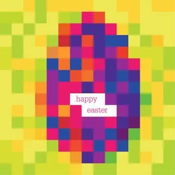 Easter egg, painted by pixels. vector, eps8 Stock Illustration