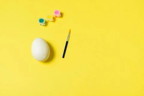 Easter egg painting set Stock Photos