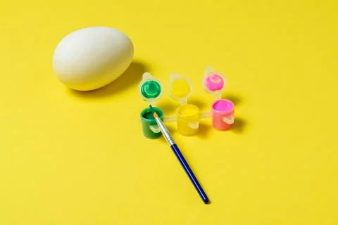 Easter egg painting set Stock Photos
