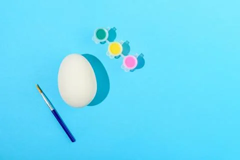 Easter egg painting set Stock Photos