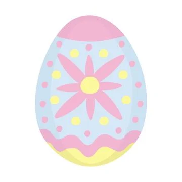 Easter egg, pastel shades Stock Illustration
