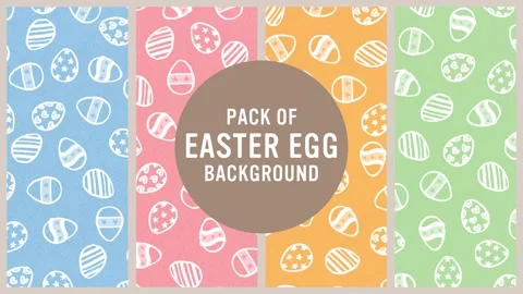 Easter egg pattern background (4 seconds loop, 4 color set) 動画素材 310508122