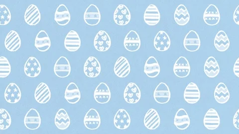 Easter egg pattern background: blue Stockbeeldmateriaal 310508054