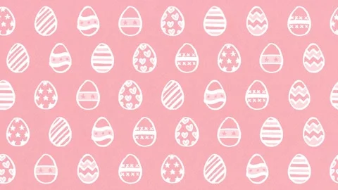 Easter egg pattern background: pink Stockbeeldmateriaal 310508358