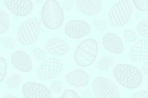 Easter egg pattern. Color holiday eggs texture on pastel background. Simple a Stock Illustration