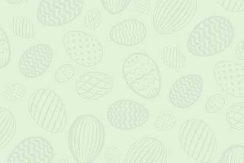 Easter egg pattern. Color holiday eggs texture on pastel background. Simple a Stock Illustration