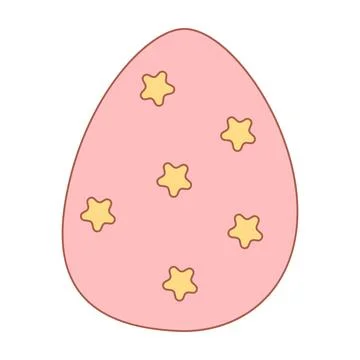 Easter egg pattern hunting spring icon element Stockillustratie
