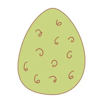 Easter egg pattern hunting spring icon element Stockillustratie
