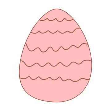 Easter egg pattern hunting spring icon element Illustrazione stock