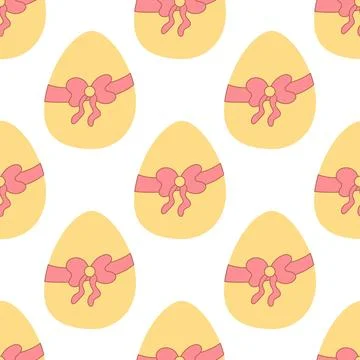 Easter egg pattern hunting spring pattern textile Stock Illustration
