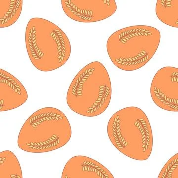 Easter egg pattern hunting spring pattern textile Stock Illustration