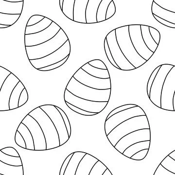 Easter egg pattern hunting spring pattern textile Stockillustratie