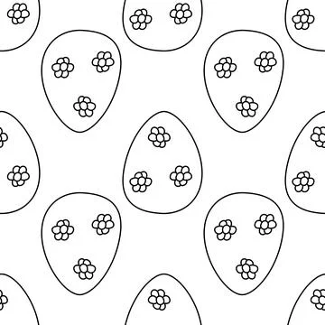 Easter egg pattern hunting spring pattern textile Stockillustratie