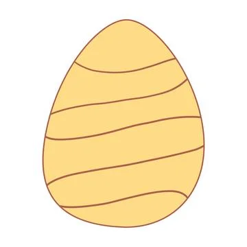 Easter egg pattern hunting spring icon element Stock Illustration