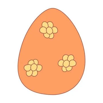 Easter egg pattern hunting spring icon element 库存插图