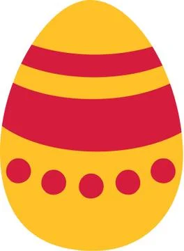 Easter egg with pattern 库存插图