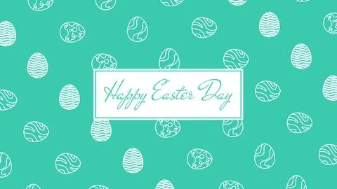EASTER EGG PATTERN Stock Illustration