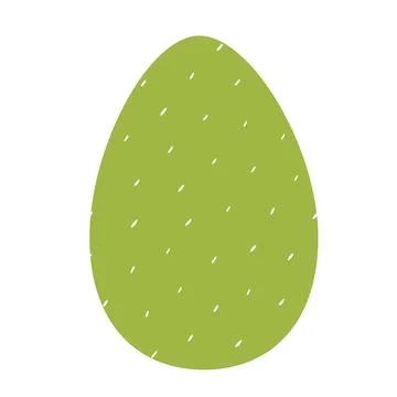Easter Egg with Pattern Isolated on White background. Vector illustration i.. Stock Illustration