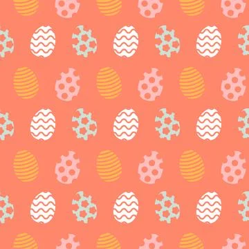 Easter egg pattern. Seamless Easter pattern. Vector Illustrazione stock