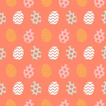 Easter egg pattern. Seamless Easter pattern. Vector Illustrazione stock
