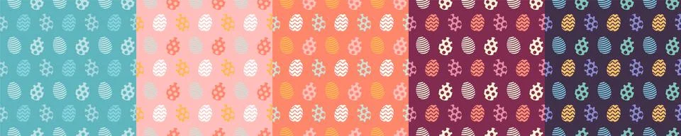 Easter egg pattern. Seamless Easter pattern. Vector Illustrazione stock
