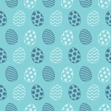 Easter egg pattern. Seamless Easter pattern. Vector 스톡 일러스트