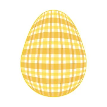 Easter Egg with a pattern Vichy check, French check, gingham - Gingham Illustrazione stock