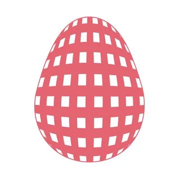 Easter Egg with a pattern Vichy check, French check, gingham - Gingham Illustrazione stock