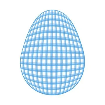 Easter Egg with a pattern Vichy check, French check, gingham - Gingham Illustrazione stock
