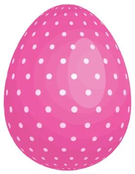 Easter  egg pink decorated  illustration Illustrazione stock