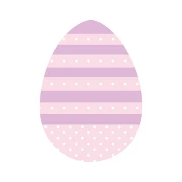 Easter egg with purple color Stock Illustration