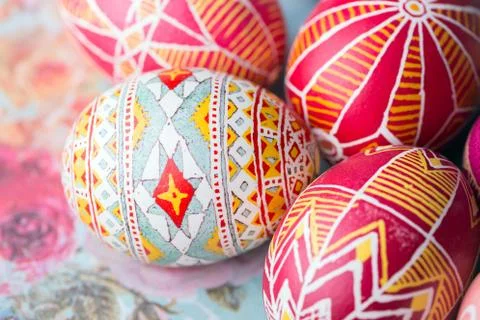 Easter egg Pysanka Foto stock