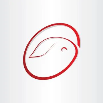 Easter egg with rabbit symbol design Stock-Illustration