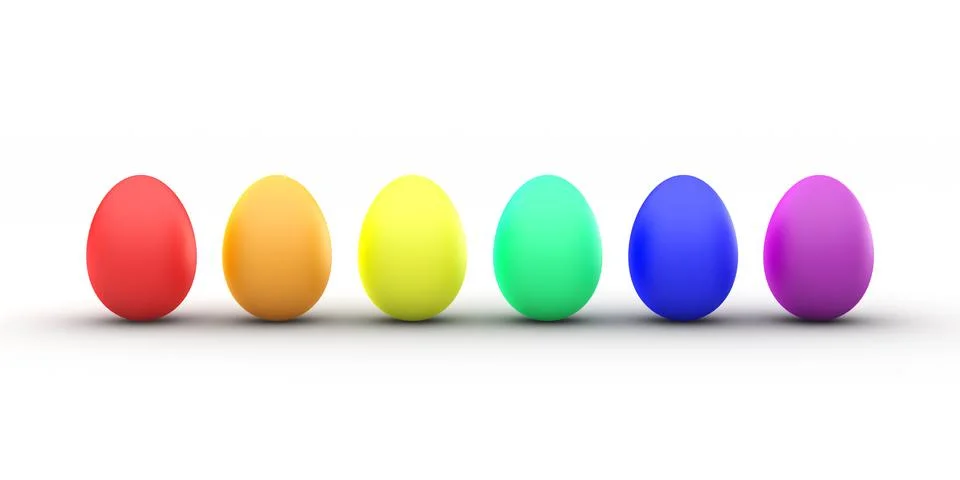 Easter egg rainbow Stock Illustration