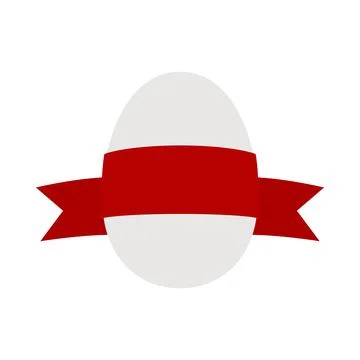 Easter Egg With Ribbon Icon Illustrazione stock