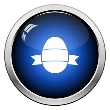 Easter Egg With Ribbon Icon Illustrazione stock