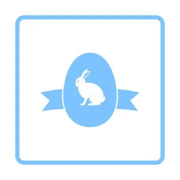 Easter Egg With Ribbon Icon Illustrazione stock